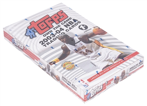 2003-04 Topps Basketball First Edition Sealed Box